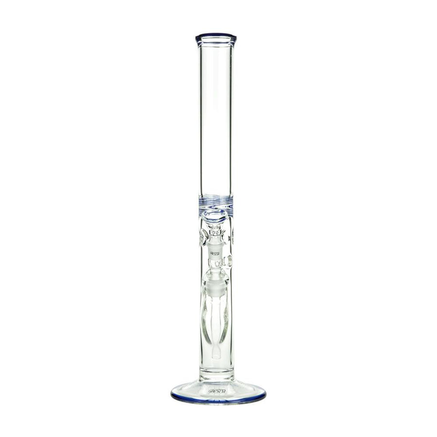 G-Spot Cylinder Ice Bong 5.0 with Blue Coloured Section and Panzerschliff