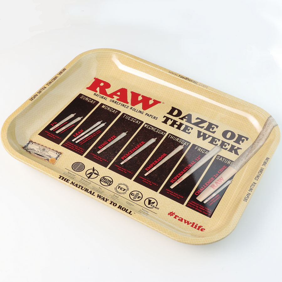 Raw Daze of the Week Rolling Tray - Large