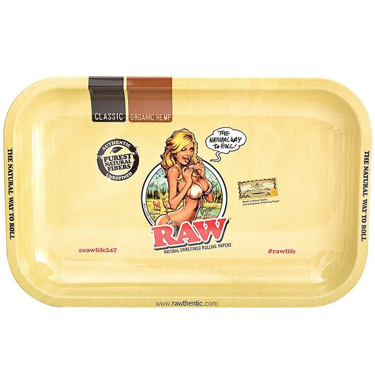 Raw Bikini Girl Rolling Tray - Medium