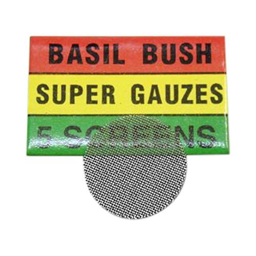 Basil Bush Steel Bong/Pipe screens - 5 packs