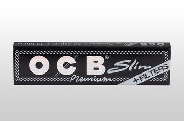 OCB Black King Size Slim Papers w/ Filter Tips