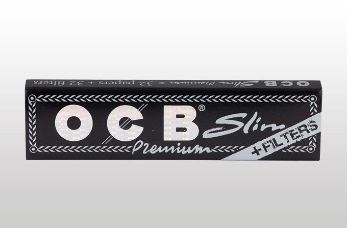 OCB Black King Size Slim Papers w/ Filter Tips