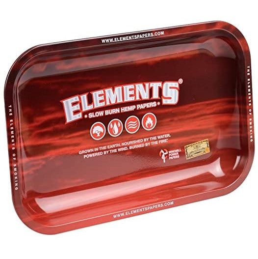 Elements Red Rolling Tray - Small