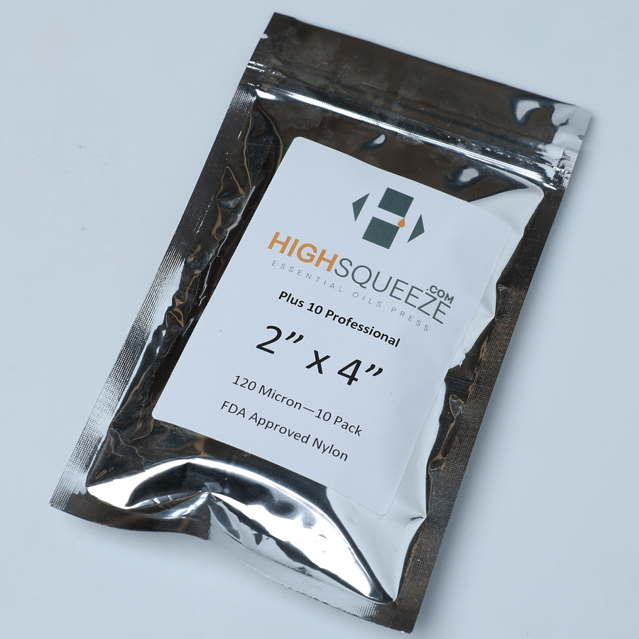 High Squeeze Essential Oil Micron Press Bags - 120 Micron
