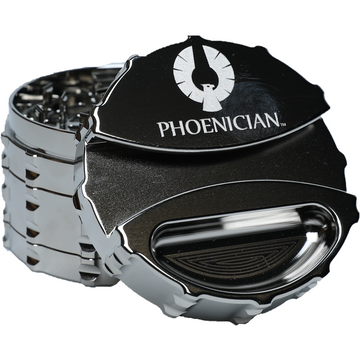 Phoenician Engineering Chrome Limited Edition Grinder - 78mm