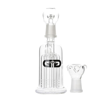 Grace Glass Ash-Catcher with 6-Arm Tree Perc - 18.8mm, 45 degree joint