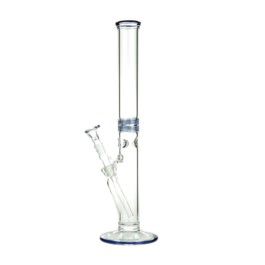 G-Spot Cylinder Ice Bong 5.0 with Blue Coloured Section and Panzerschliff