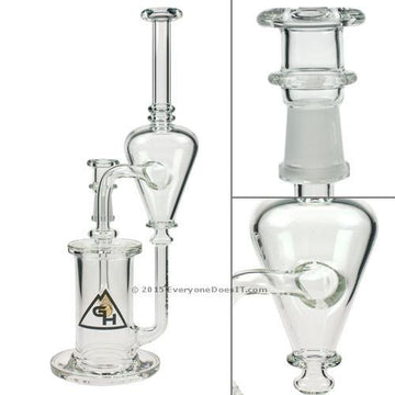 Gravity Hill Glass Micro Inline Recycler Dab Rig