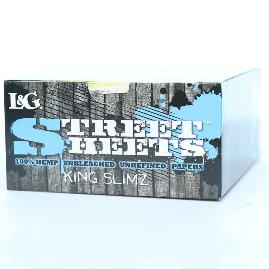 Street Sheets Organic Hemp Slimz King Size Slims with Filter Tips