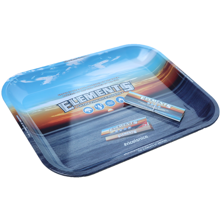 Elements Blue Rolling Tray - Large