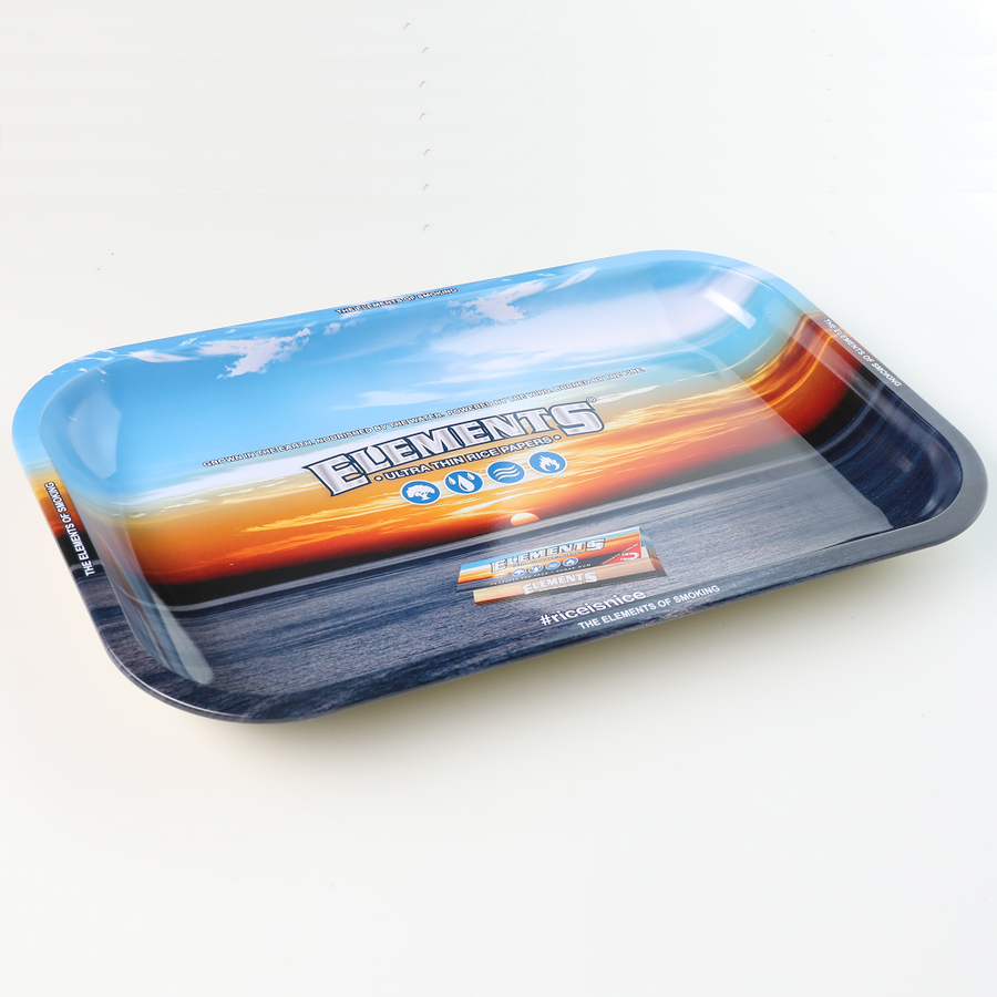 Elements Blue Rolling Tray - Small