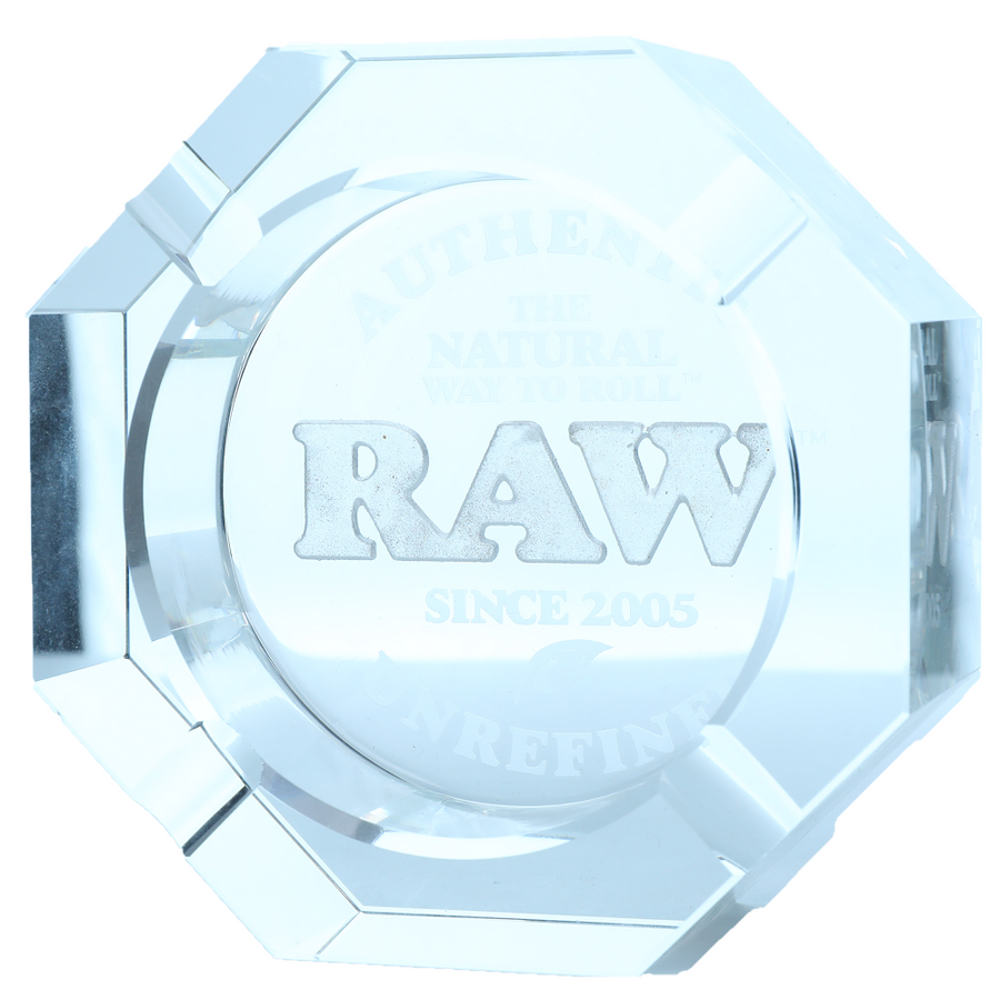 Raw Lead-Free Crystal Glass Ashtray