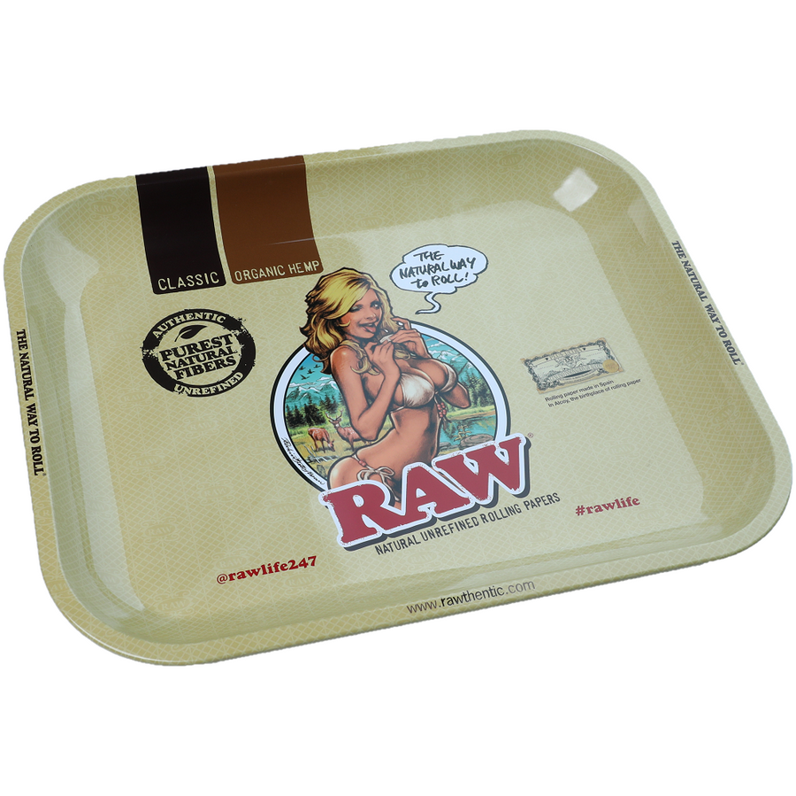 Raw Bikini Girl Rolling Tray - Large