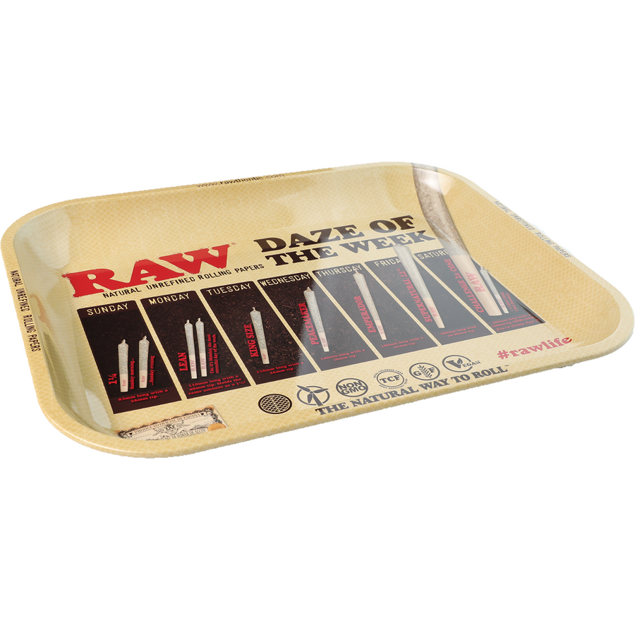 Raw Daze of the Week Rolling Tray - Large