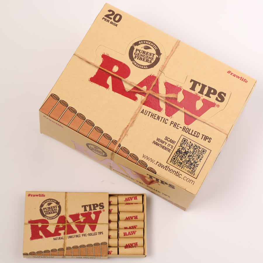 Raw Pre-Rolled Natural Unrefined Rolling Tips