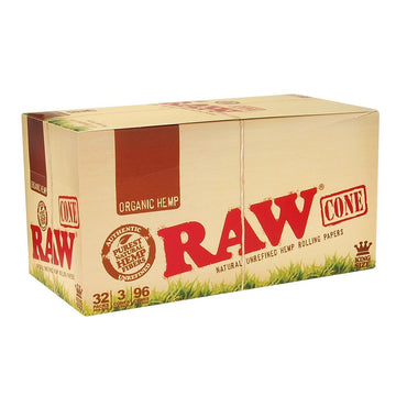 Raw Organic King Size - Pre Rolled Cones x 3